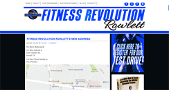 Desktop Screenshot of fitnessrevolutionrowlett.com