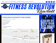 Tablet Screenshot of fitnessrevolutionrowlett.com